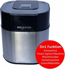 PerfectMix EISMEISTER Eismaschine Speiseeisbereiter 4in1, 1,5 L Vol Eis maschine