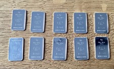 10 Gramm Silber 10x 1g Barren