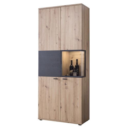 Vitrine artisan eiche burned - vitrine,