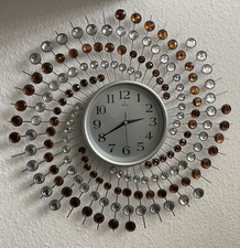 Designer Wanduhr Quartz Moderne Küchenuhr Uhr Bürouhr Wohnzimmer Strass Deko Uhr