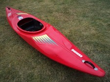 1er Eskimo Diablo Kajak Wildwasserkajak mit Spritzdecke und Paddel 300 x 62 cm