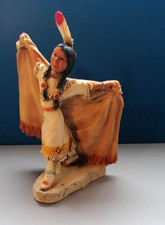CASTAGNA INDIANERFIGUR 0572 INDIAN GIRL DANCER 1998  SAMMLERFIGUR INDIANER 13CM