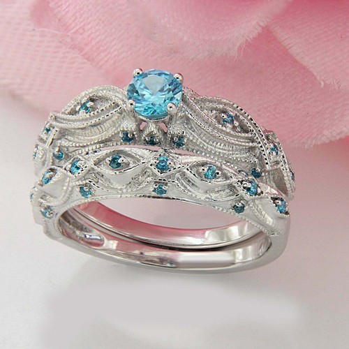 Blau rund diamant - kt,