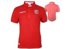 Uhlsport Fortuna Düsseldorf Poloshirt rot F95 Polo Ess.Prime Fan Jersey Gr.S-3XL