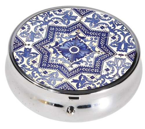 Mosaik pillendose rund aus - mosaik,