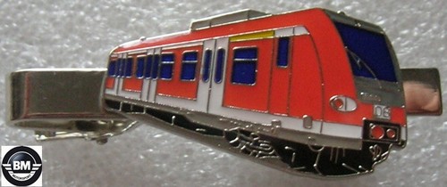 Krawattenklammer bahn rot - krawattenklammer, s-bahn