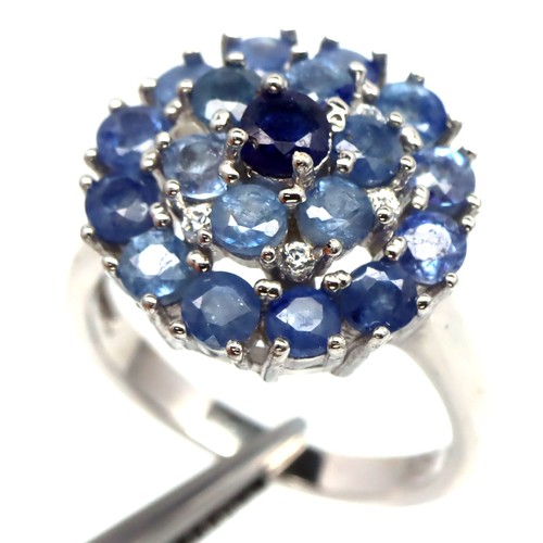 925 silber blauer - silber,