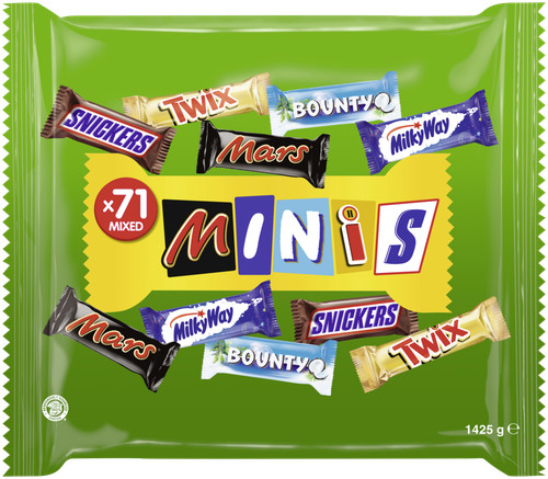 2x1425g mixed minis snickers - minis,