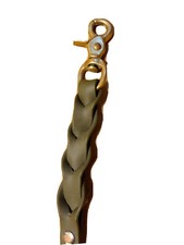 Hochwertige Hundeleine Biothane oliv ,,Curly Tails‘‘ 2m