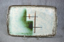 50er JAHRE VORLEGETABLETT / TABLETT / KUCHENPLATTE - TOLLE BEMALUNG