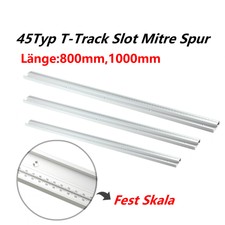 45Typ Aluminiumlegierung T-Track Profil Schiene T-Nut Holzbearbeitung Werkzeug