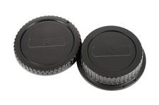 Gehäusedeckel + Objektivrückdeckel Schutzdeckel passend zu Canon EF Bajonett  