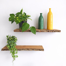 Wandregal Eiche Schwebend