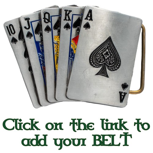 Royal flush spielkarten metall - royal,