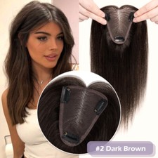 Damen 100% Echthaar Topper