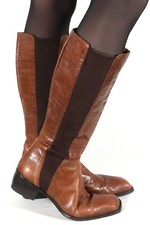 Damenstiefel Lederstiefel Leder Vintage Elegant Stiefel Petra Dieler 39,5