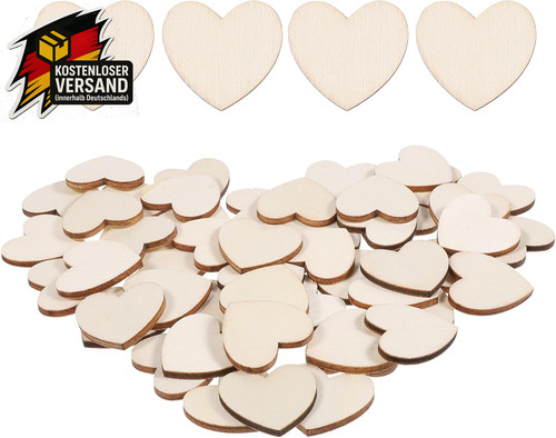 Holzherzen zum basteln - holzherzen,