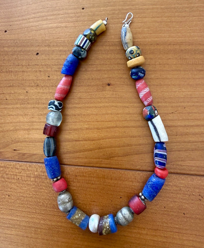 Kette aus antiken trade beads - antiken,