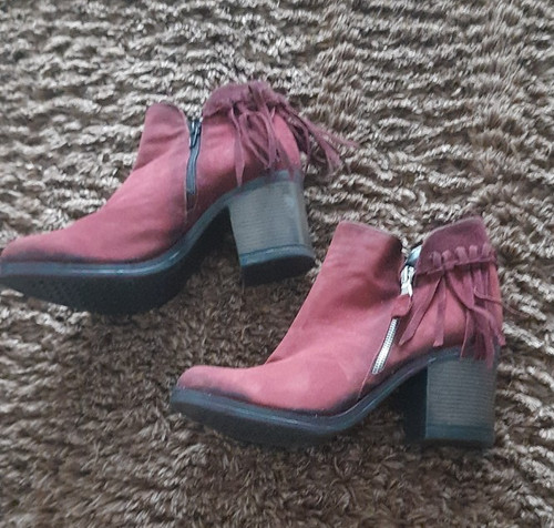 Stiefeletten weinrot gr - weinrot,,