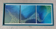 Abstract Painting, Modern Art, Original, Blue, Gold