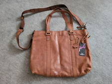 SANSIBAR Saturnus echt Leder Shopper Tasche Büro Bag A4 cognac braun *top*