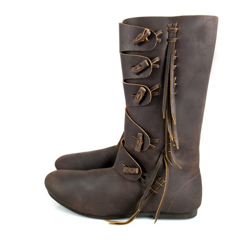 Vintage style lederstiefel - vintage-style,