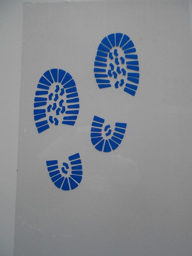 Schablone stencil schuhsohlen - stencil,
