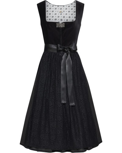 Almsach midi samtdirndl - almsach, midi-samtdirndl