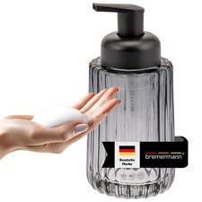 bremermann Seifenspender, Schaum-Seifenspender Spender für Seife, Rauchglas