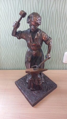 Antike bronzefigur schmied - bronzefigur, am