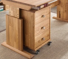 Rollcontainer 40cm Massivholz