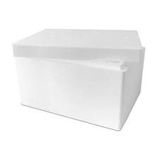 Styroporbox mit Deckel ca. 41 Liter, ca. 60 x 40 x 30 cm, Wandstärke 4 cm