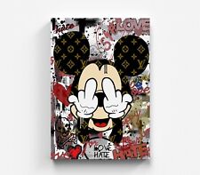 Mickey Mouse Leinwand Graffiti