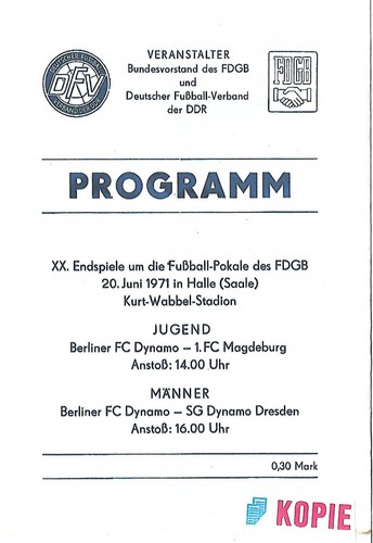 Fdgb pokalendspiel dynamo - fdgb,