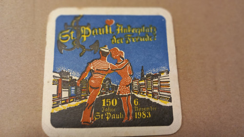 Bierdeckel hamburg pauli - bierdeckel, st.pauli