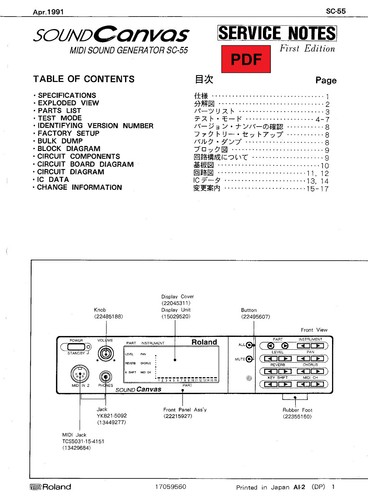 Roland sound canvas 55 - roland,