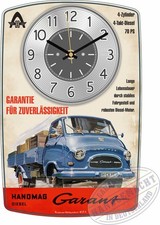 Oldtimer wanduhr motiv hanomag - oldtimer,