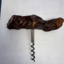 Vintage Korkenzieher aus Wurzelholz