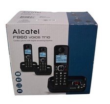 Alcatel F860 Voice Trio Schnurloses Telefon-Set mit Anrufbeantworter
