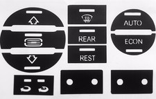 VW MULTIVAN CARAVELLE T5 KLIMABEDIENTEIL Druckknopf Reparatur Restaurierung A+