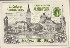 Künstler Wappen Hansestadt Kiel, 22. Deutscher Philatelistenag,... - 2884307