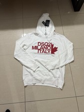 Hoodie Dsquared Weiß Rot XXL