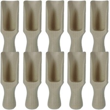 10 kleine Holzschaufeln Dosierschaufel 10,5cm Schaufel für Salz Zucker Mehl