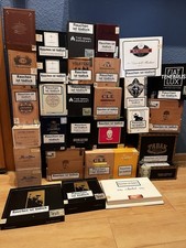 31 Leere Zigarrenkisten