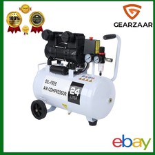 24L Kompressor Silent Ölfrei für Bohren für Reifen aufpumpen 2800 U/min 1,5 PS