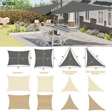 Sonnensegel Wetterbeständig Sonnenschutz Windschutz HDPE UV Schutz für Garten