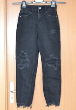 Damen Teens Bershka Mom Wide Leg Jeans Gr. 32