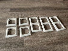 7 Stck Gira System 55 Rahmen 1-fach und 2-fach Standard 55 reinweiss glänzend