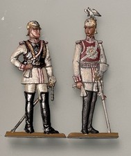 2 Zinnsoldaten Flachfiguren