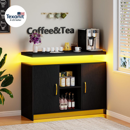 Coffee bar cabinet with - coffee,